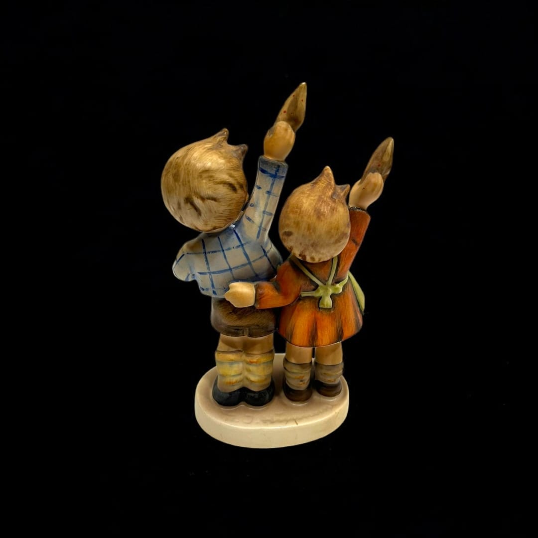 Figura Goebel Hummel Niño y Niña Despidiéndose, pieza de colección