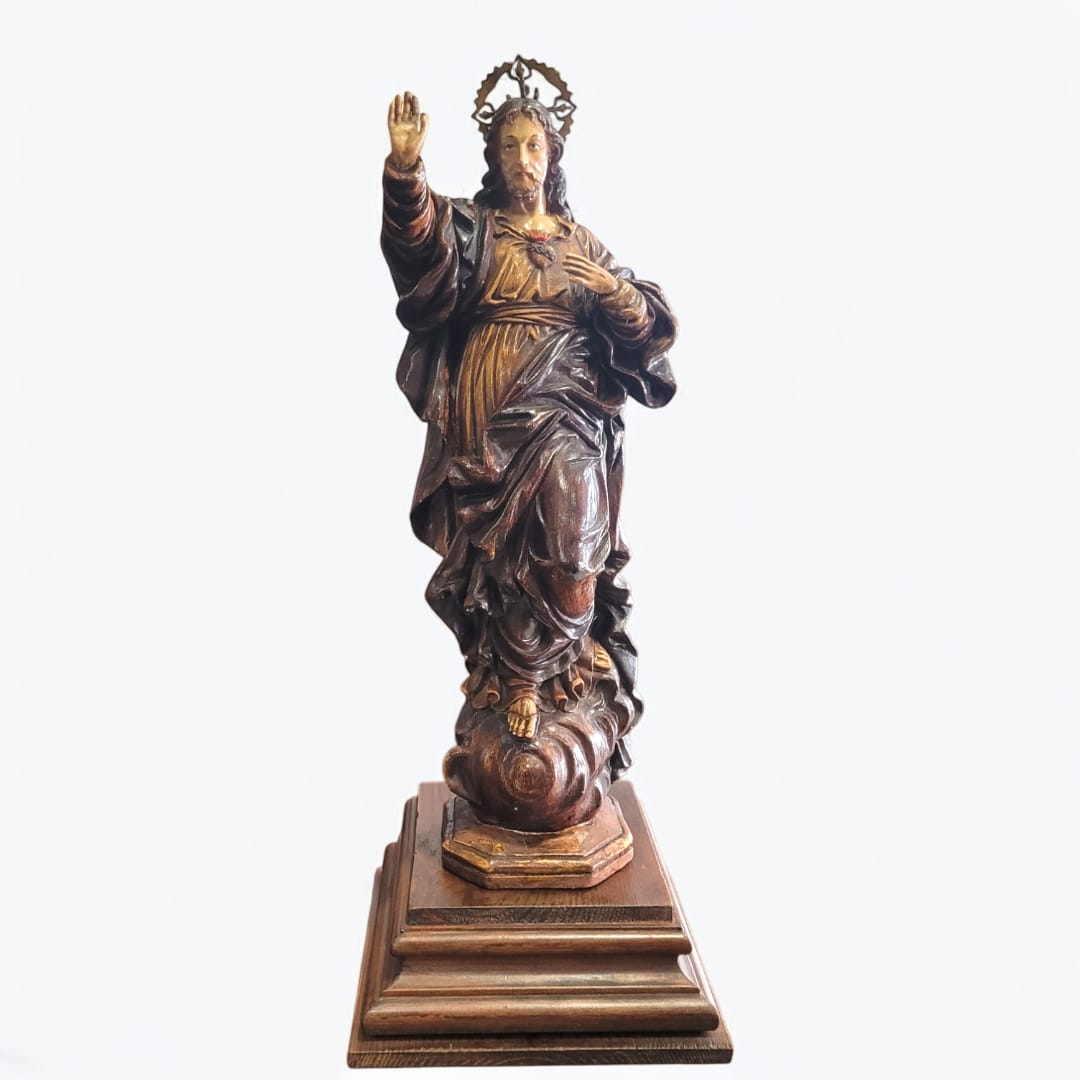 Figura del Sagrado Corazón de Jesús "Detente" en venta